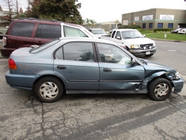 1996 HONDA CIVIC LX 4DR METALLIC BLUE 1.6L AT A15289